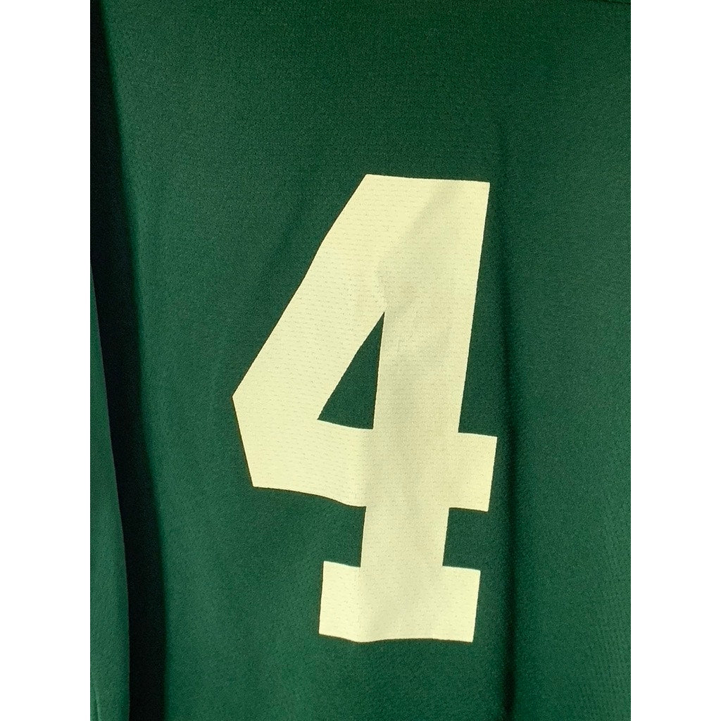 LOGO 7 INC. Men's Green/Yellow Brett Favre Green Bay Packers V-Neck Jersey SZ XL