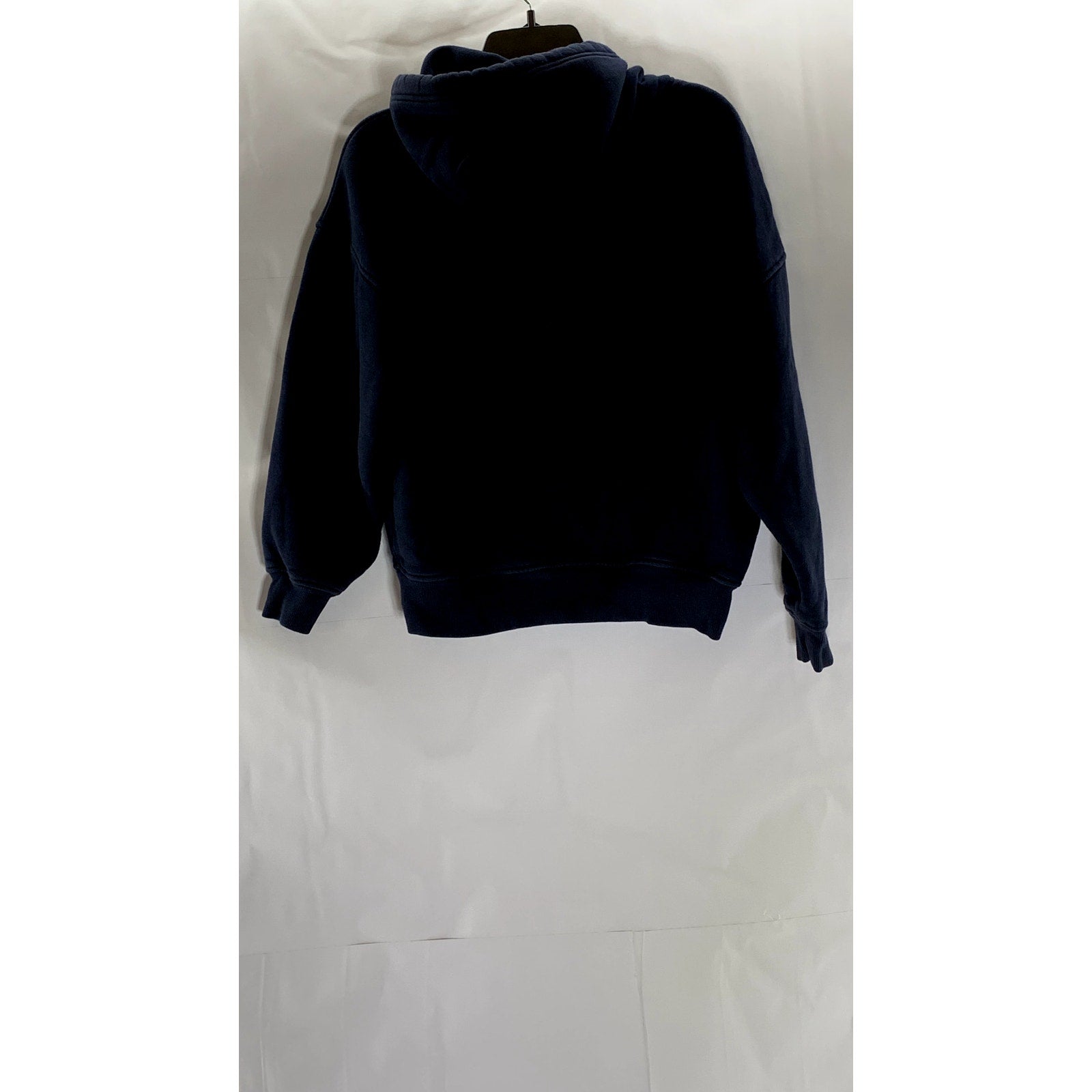 5252 BY OIOI Unisex Dark Navy/Red Patch Logo Casual Hoodie SZ S