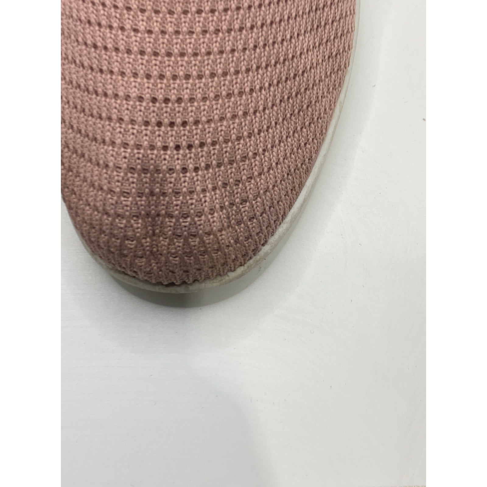 UNBRANDED Women's Salmon Pink Knit Round-Toe Casual Flat Shoes SZ 10