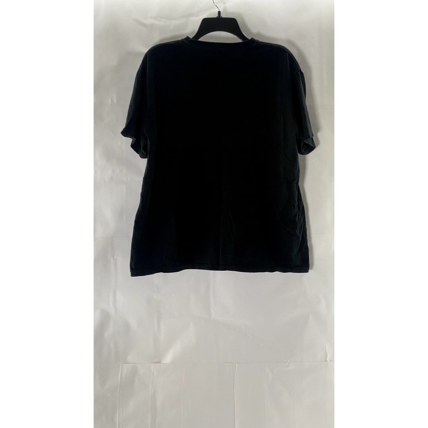 ECONSCIOUS Women's Black Warning No Small Talk Allowed Crewneck T-Shirt SZ L