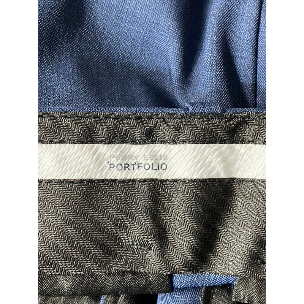 PERRY ELLIS PORTFOLIO Men's Modern-Fit Performance Stretch Dress Pants SZ 33X32