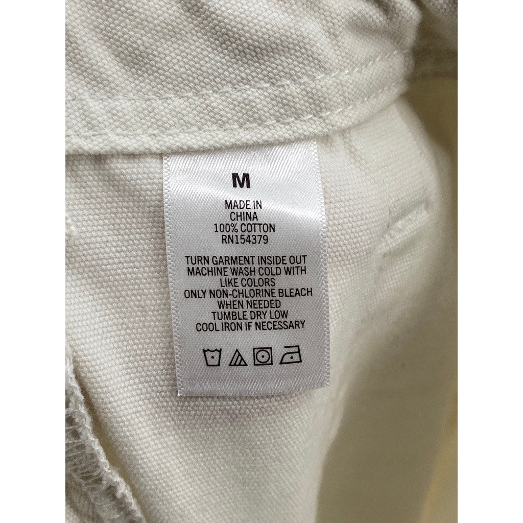 AEROPOSTALE Women's Off-White Low-Rise Flare Utility Cargo Pants SZ M