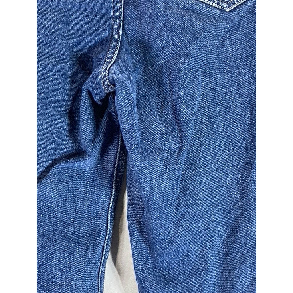 PACSUN Women's Dark Indigo 90's Boyfriend Five-Pocket Straight-Leg Jeans SZ 25
