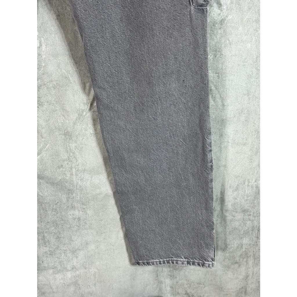 MAN BOOHOOMAN Men's Grey Skinny Stretch Distressed Smoked Popper Hem Cargo Jean