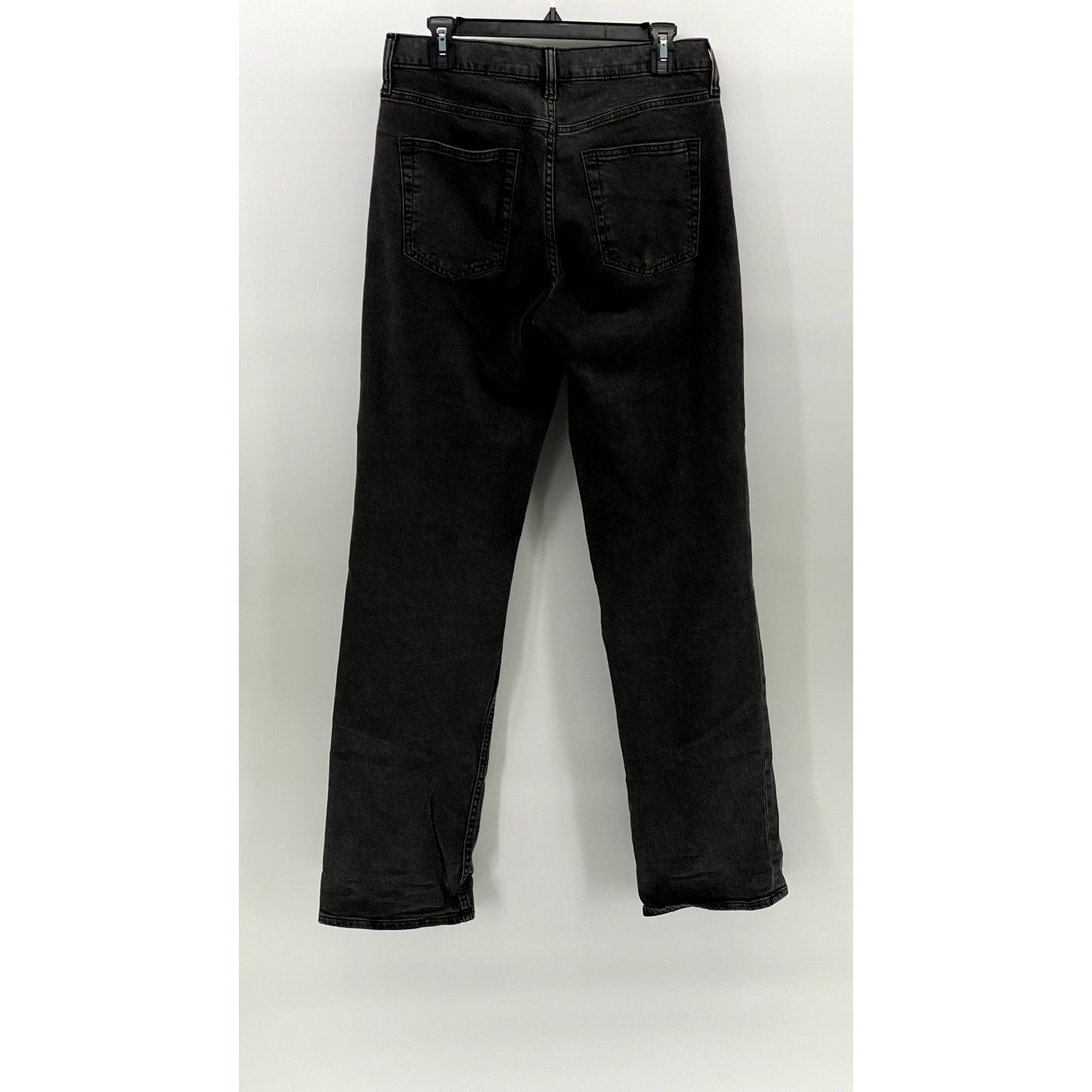 GAP Women's Tall Washed Black Mid-Rise 90's Loose Straight-Leg Jeans SZ 28/6
