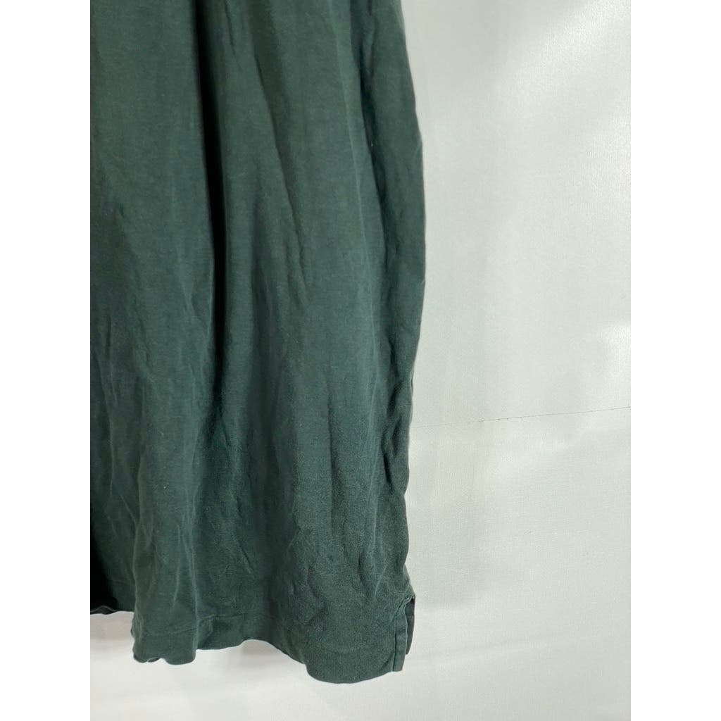 LANDS' END Men's Tall Evergreen Long Sleeve Polo Shirt SZ XXL-T