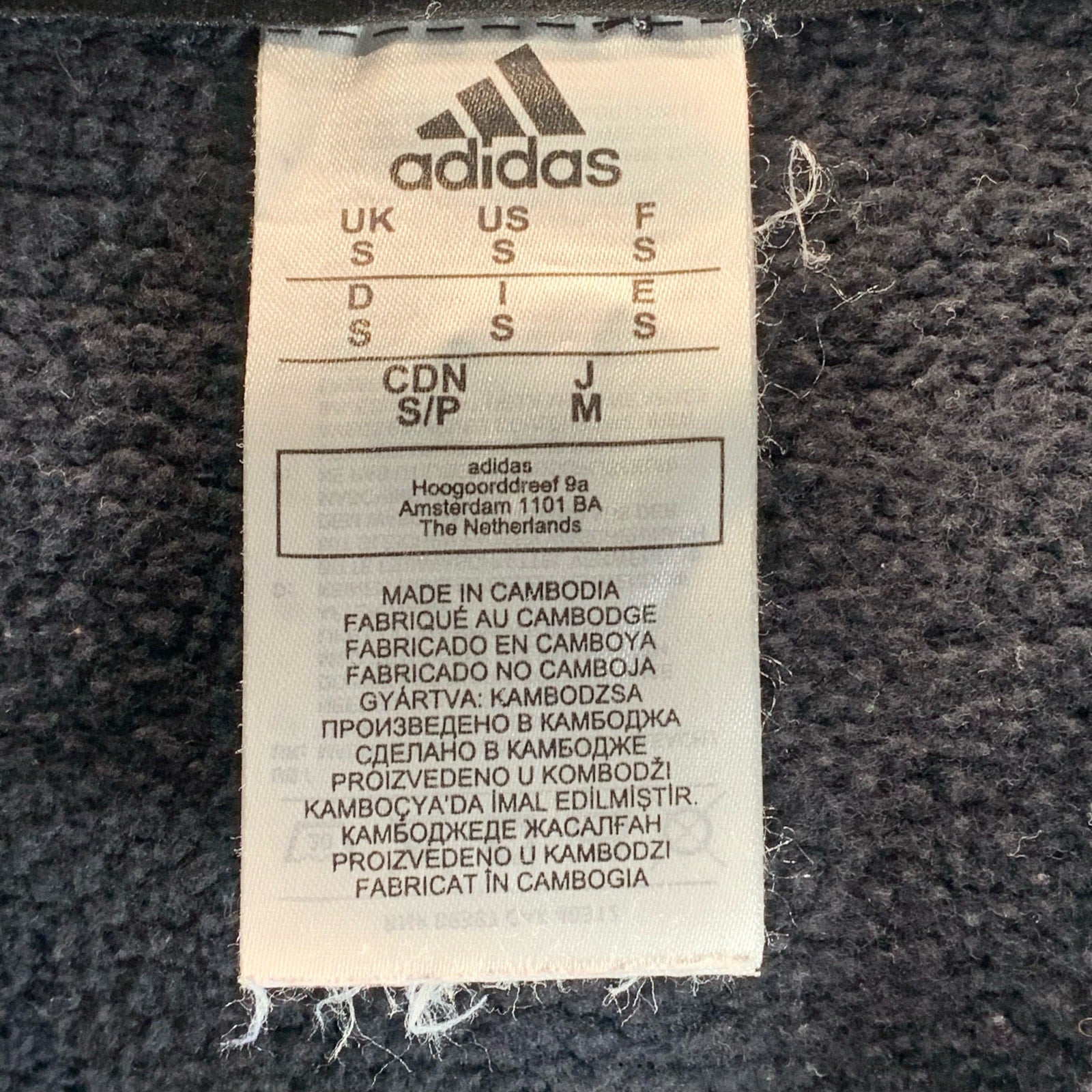 ADIDAS Men's Black New England Storm Logo Fleece Pullover Hoodie SZ S