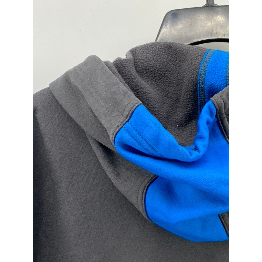 NIKE Men's Blue-Gray Therma-Fit Swoosh Pullover Hoodie SZ XL