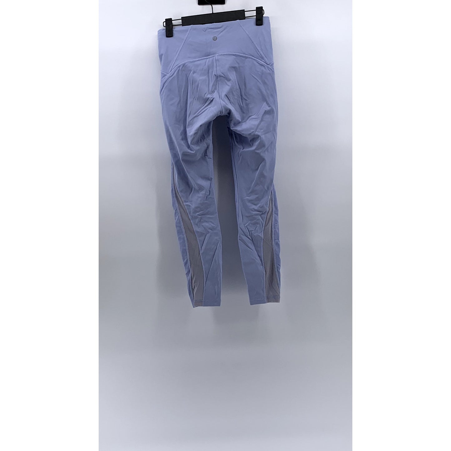 LULULEMON Women's Washed Denim Blue Wunder Train Mesh High-Rise Leggings SZ 6