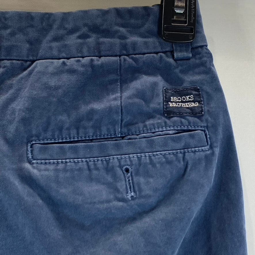 BROOKS BROTHERS Men's Blue Cotton Stretch Bermuda Shorts SZ 33