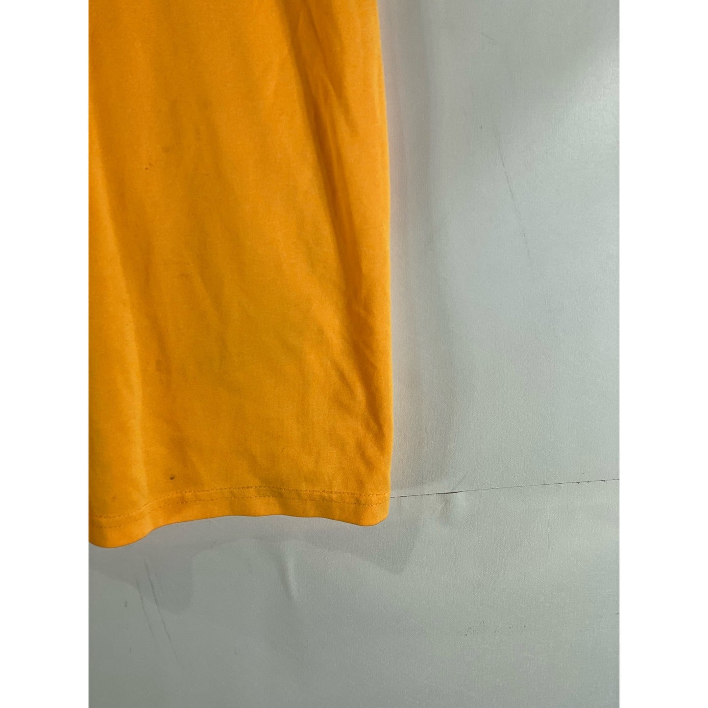 NIKE Men’s Yellow/Navy Dri-Fit Crewneck Short Sleeve Large Swoosh T-Shirt SZ M