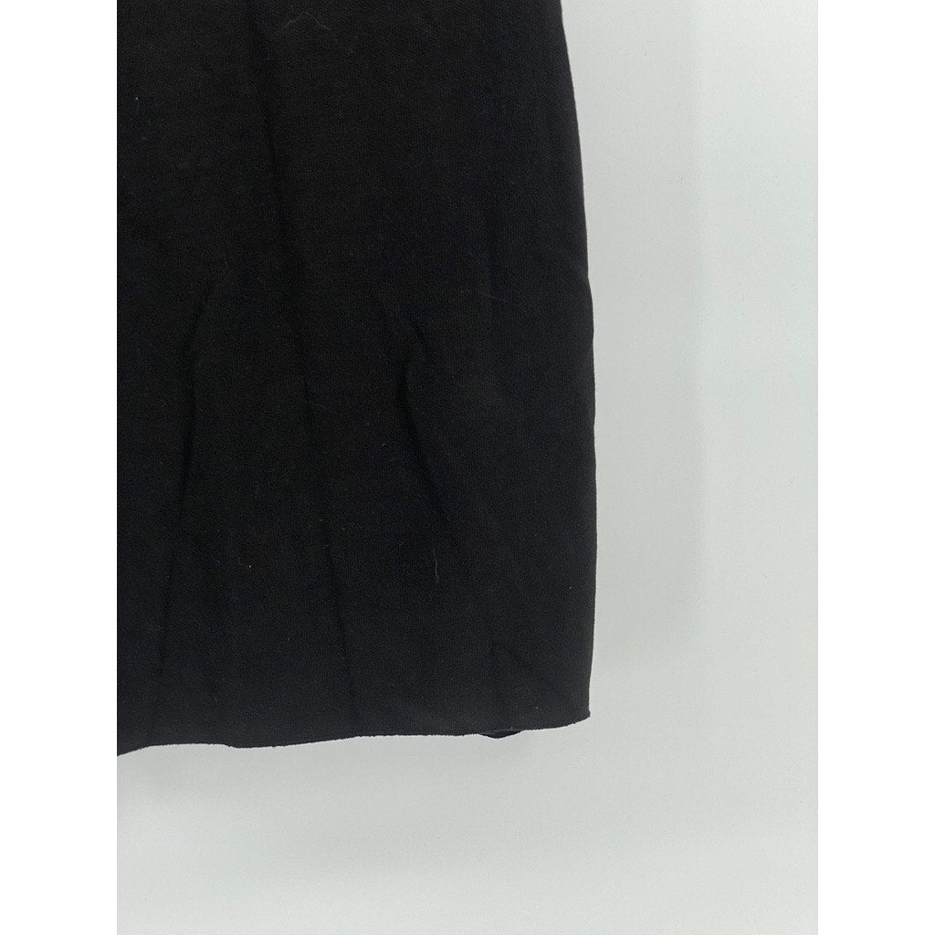 ZARA Women's Black Knit Crewneck Sleeveless Bodycon Mini Dress SZ M