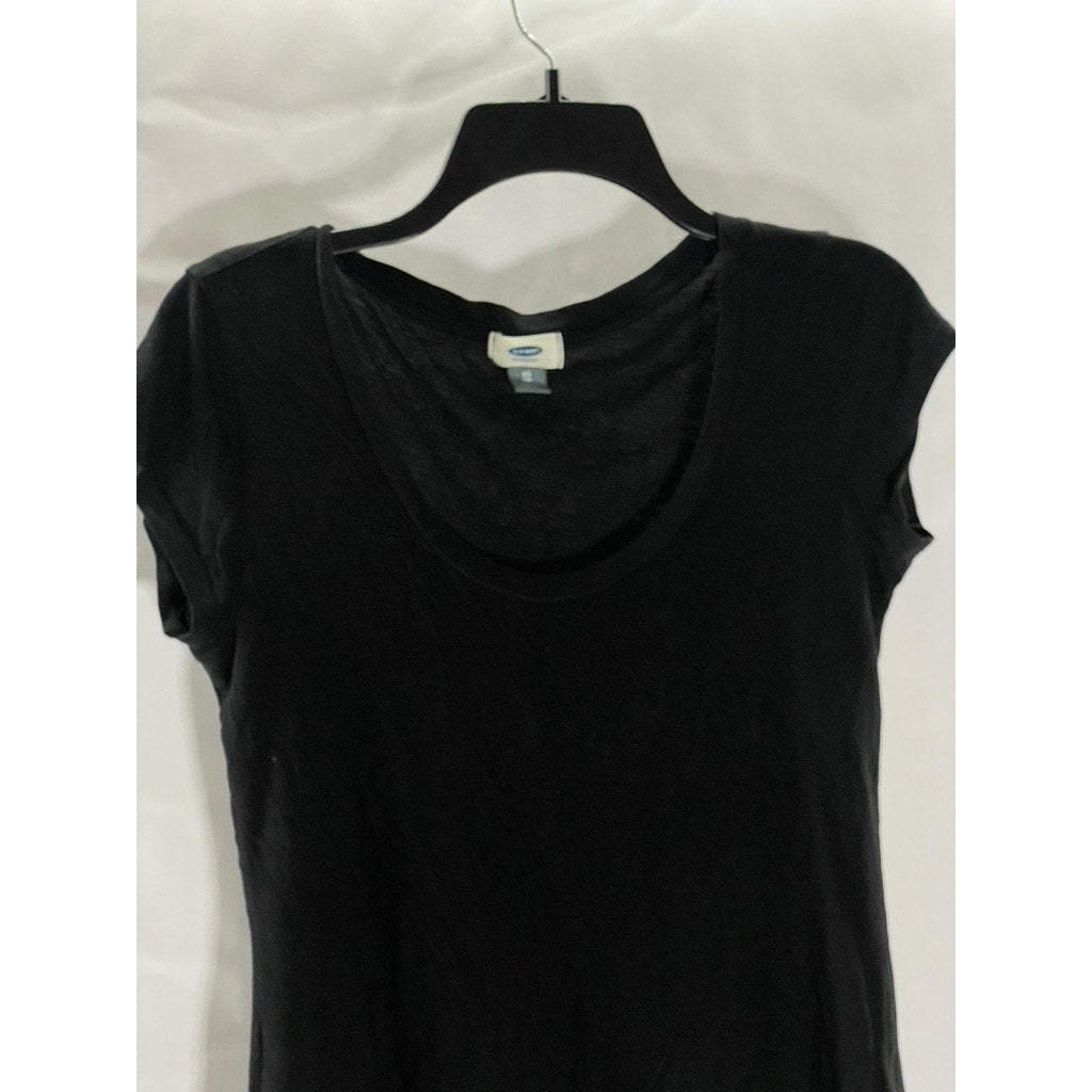 OLD NAVY Women's Black Jack Premium Scoop-Neck Short Sleeve Top SZ XS