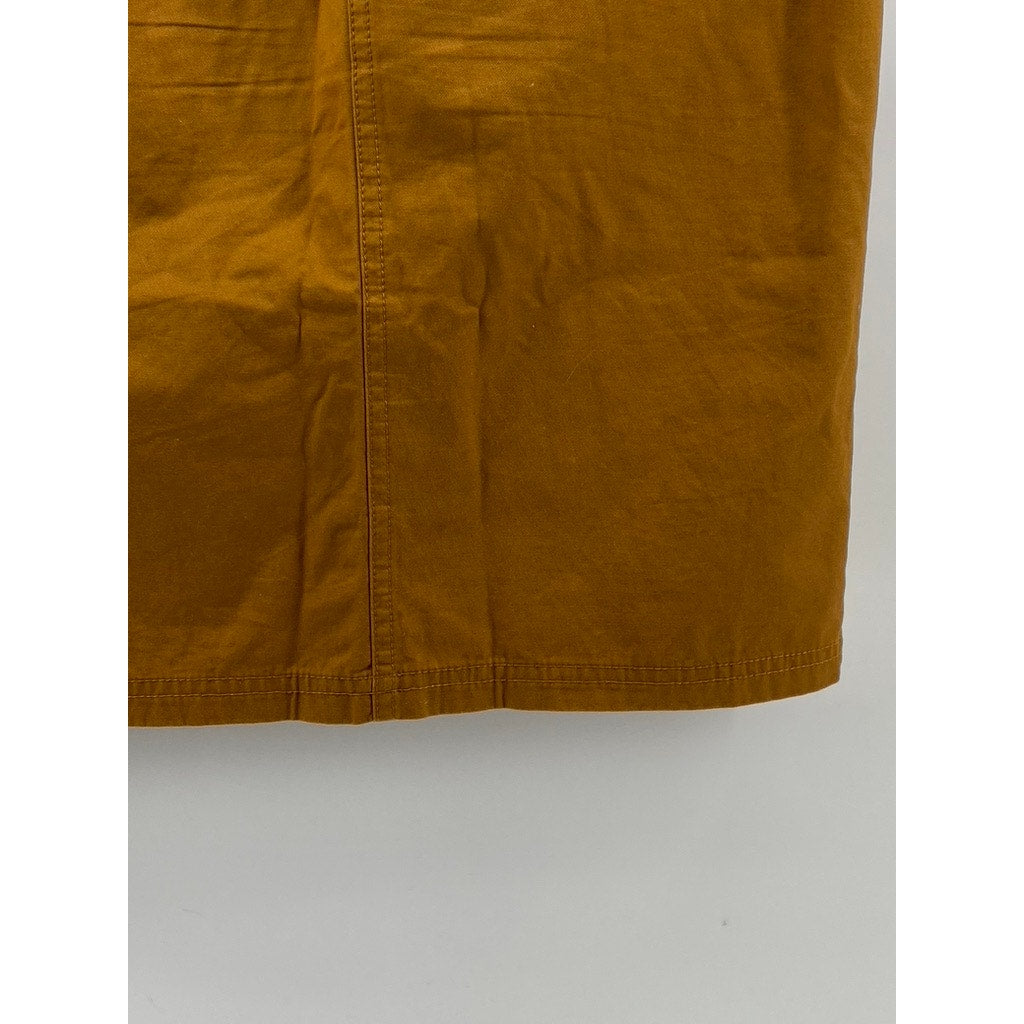& OTHER STORIES Paris Atelier Women's Brown Button-Up Straight Midi Skirt SZ 4
