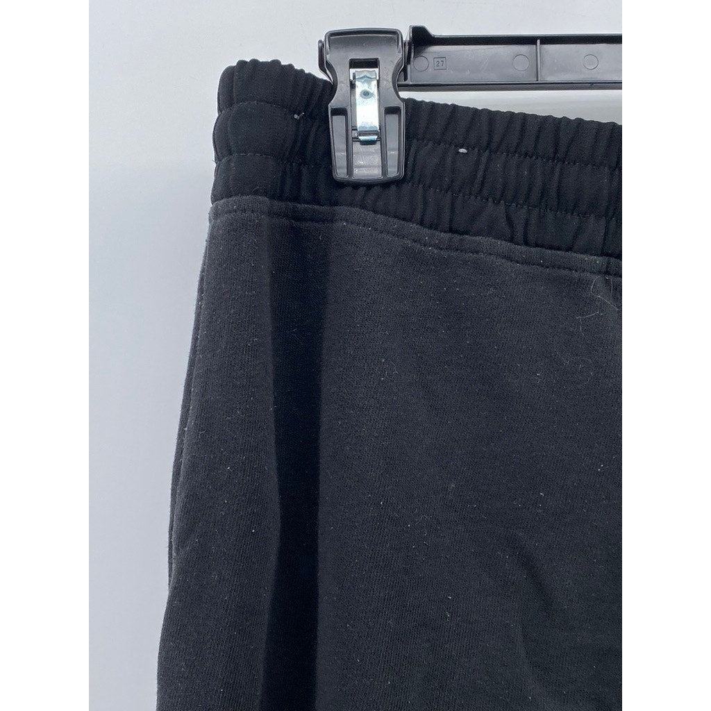 ABERCROMBIE & FITCH Men's Black Drawstring Zipper-Hem Pull-On Sweatpants SZ M