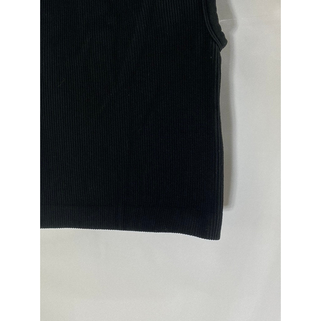 ARITZIA SUNDAY BEST Women's Black Slim Fit Little Ribbed Tank Top SZ XS