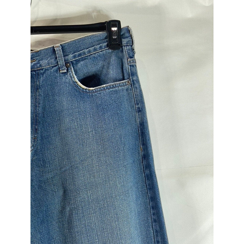 CALVIN KLEIN JEANS Men's Blue Five-Pocket Straight-Leg Denim Jeans SZ 36