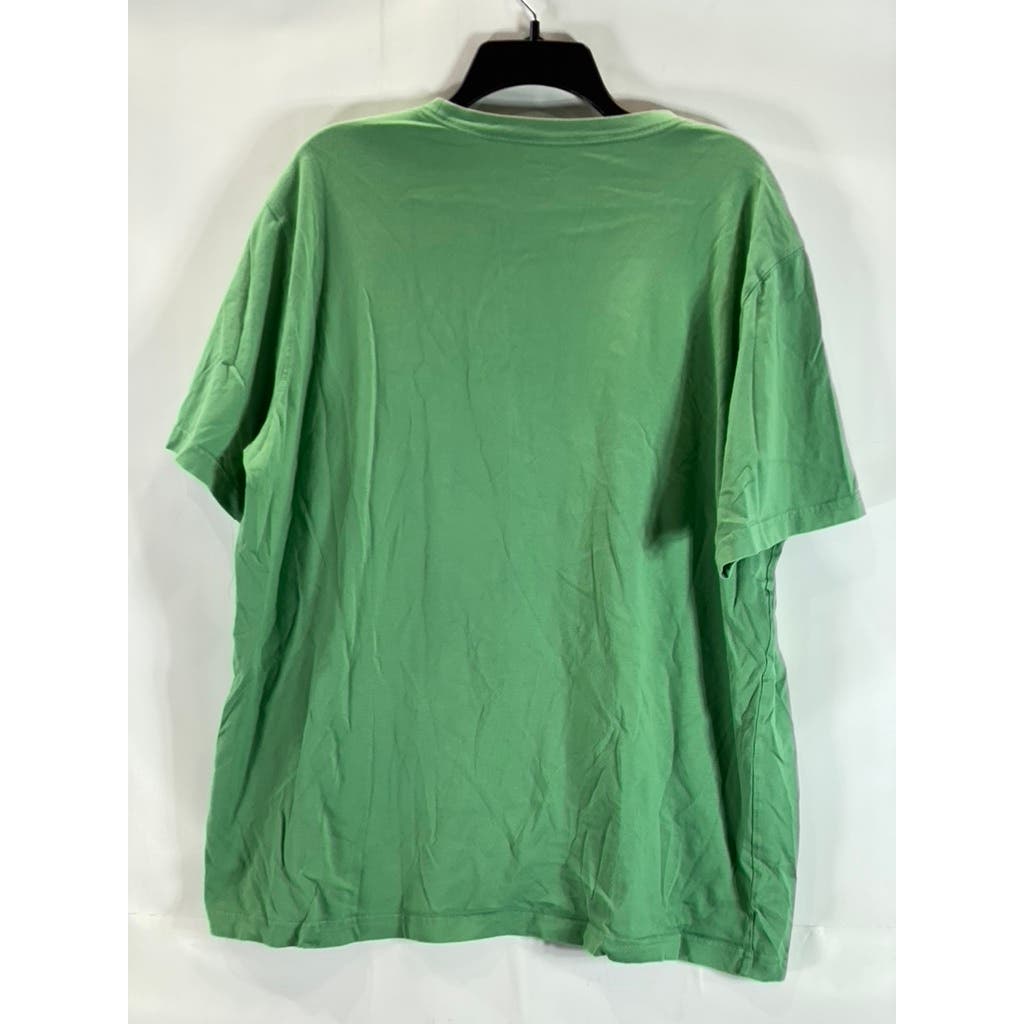 LANDS' END Men's Green Crewneck Super-T Short Sleeve T-Shirt SZ XL