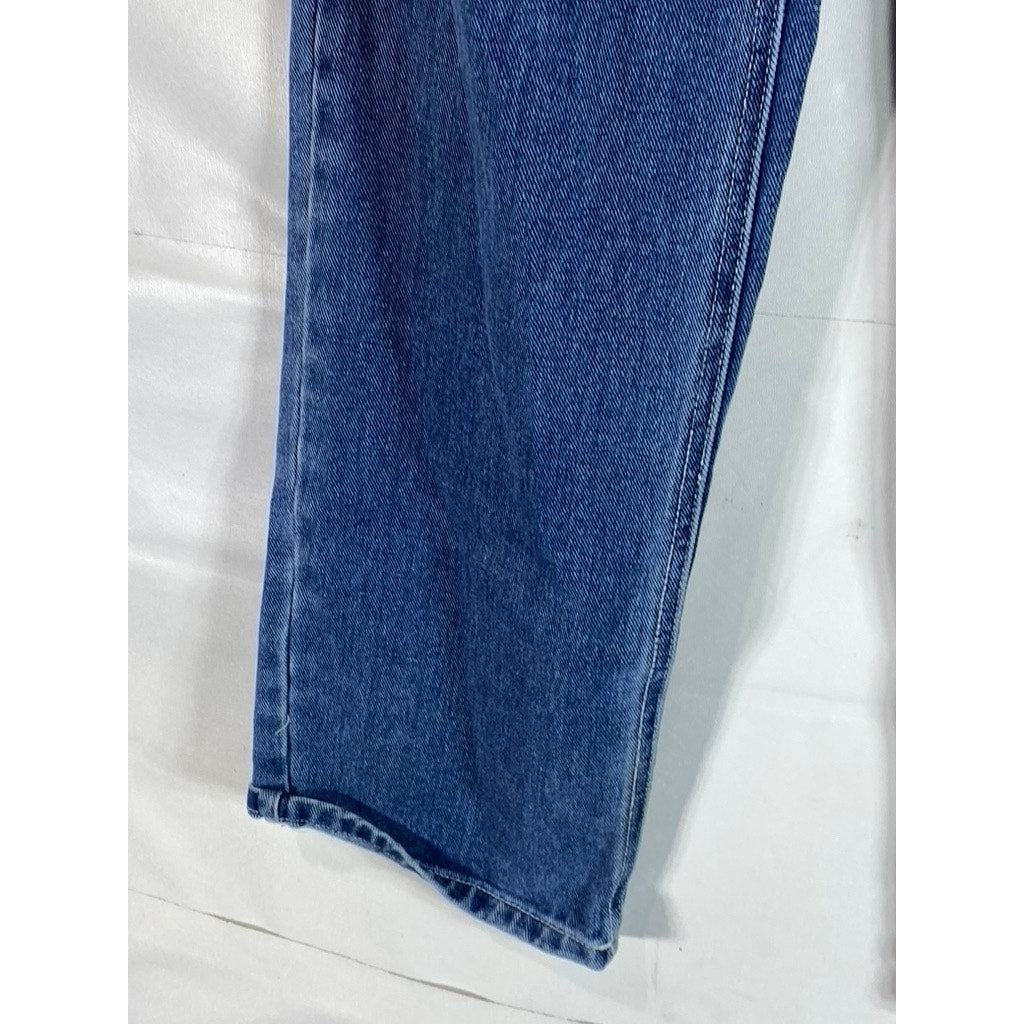 PACSUN Women's Dark Indigo 90's Boyfriend Five-Pocket Straight-Leg Jeans SZ 25