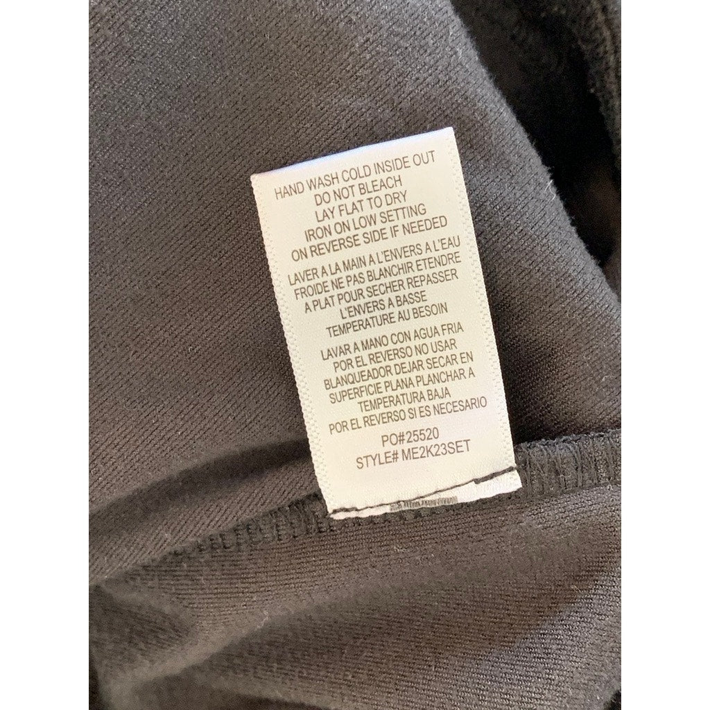 BOBEAU Women's Black Velvet Drawstring Pull-On Jogger Pants SZ S
