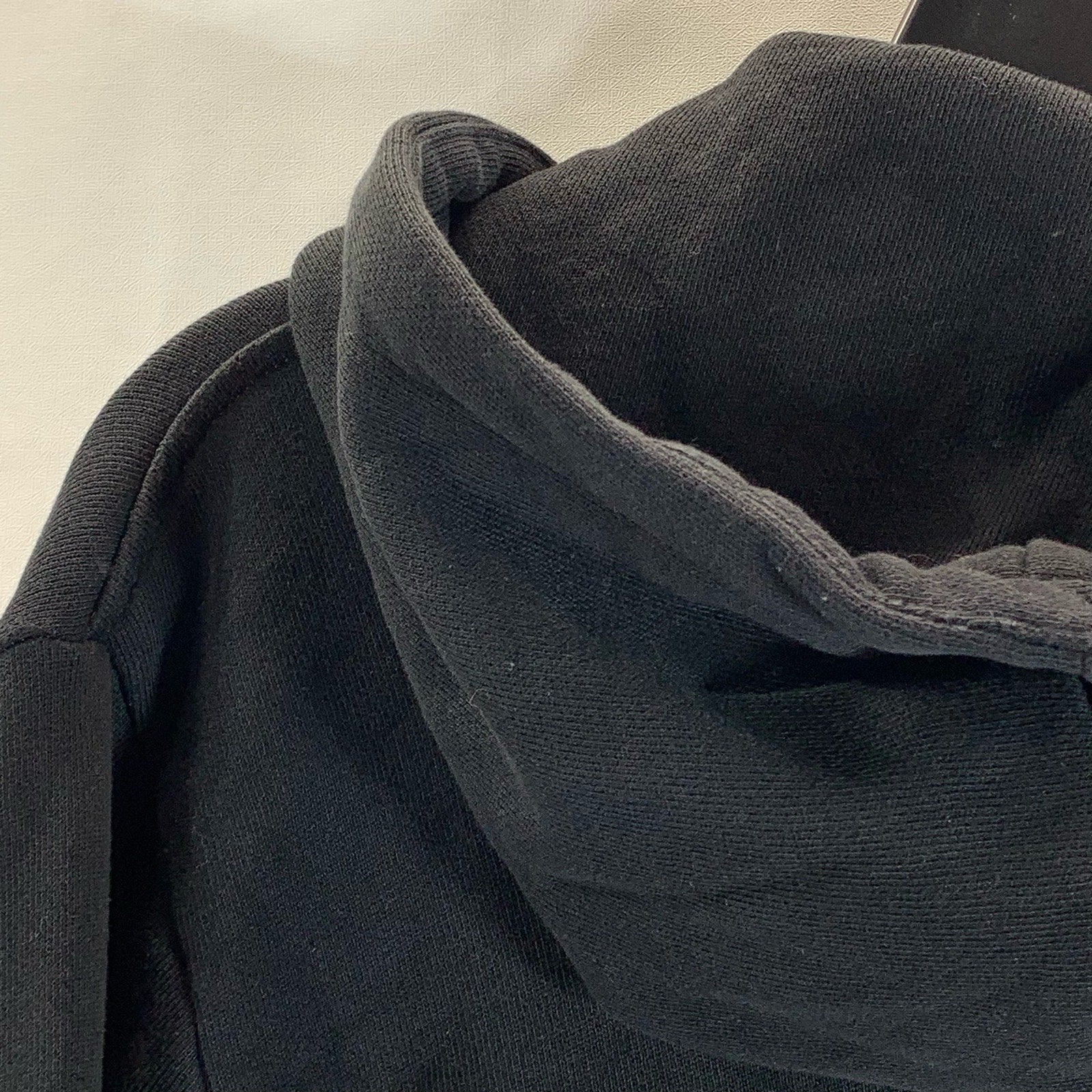 ADIDAS Men's Black/White Original Adidcolor Trefoil Classic Pullover Hoodie SZ M