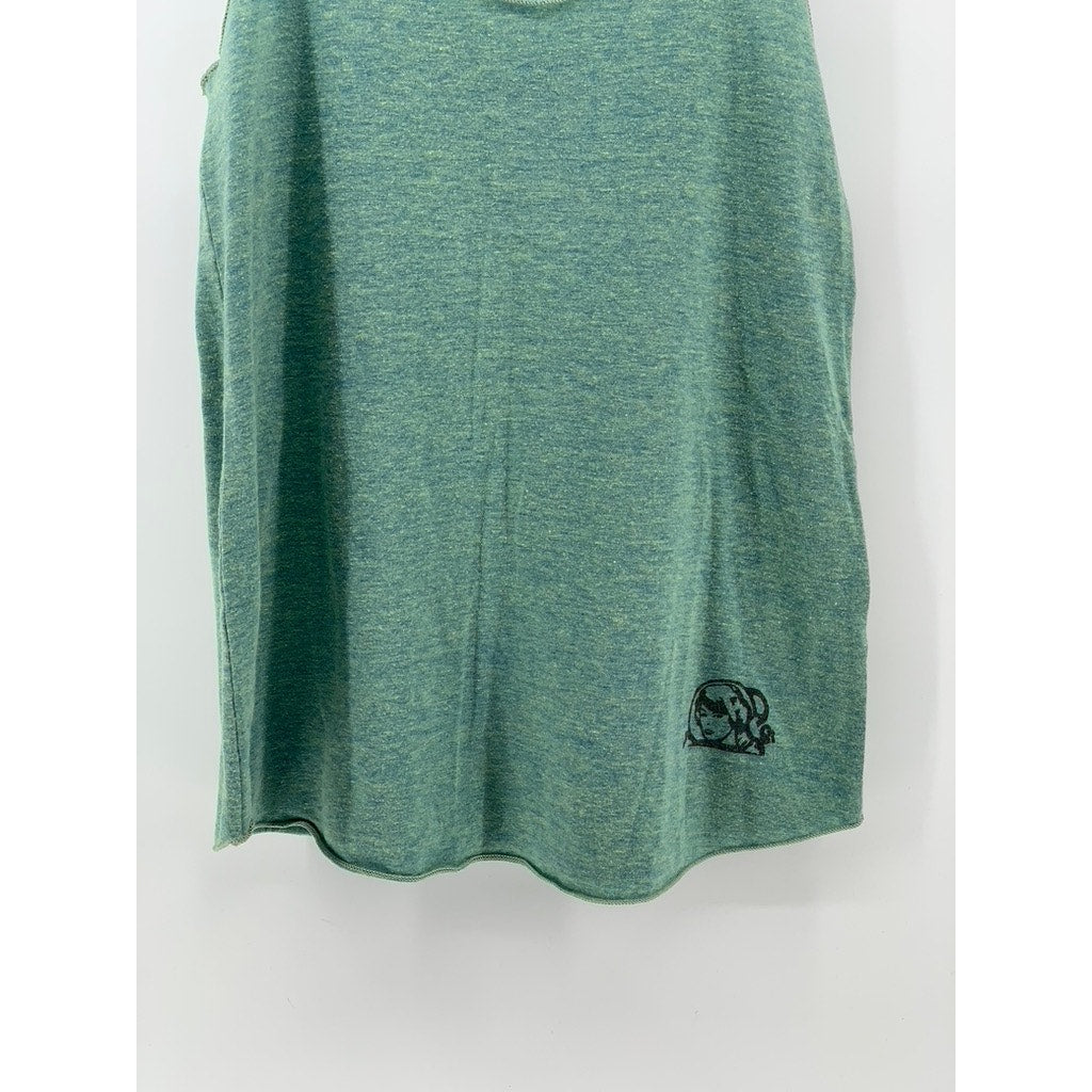 ACT Men's Green Scoop-Neck Graphic Lightweight Tank SZ M