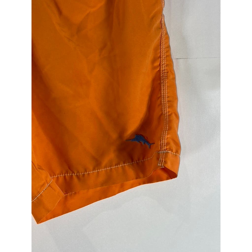 TOMMY BAHAMA Men's Orange Relax Built-In Brief Pull-On Board Shorts SZ M