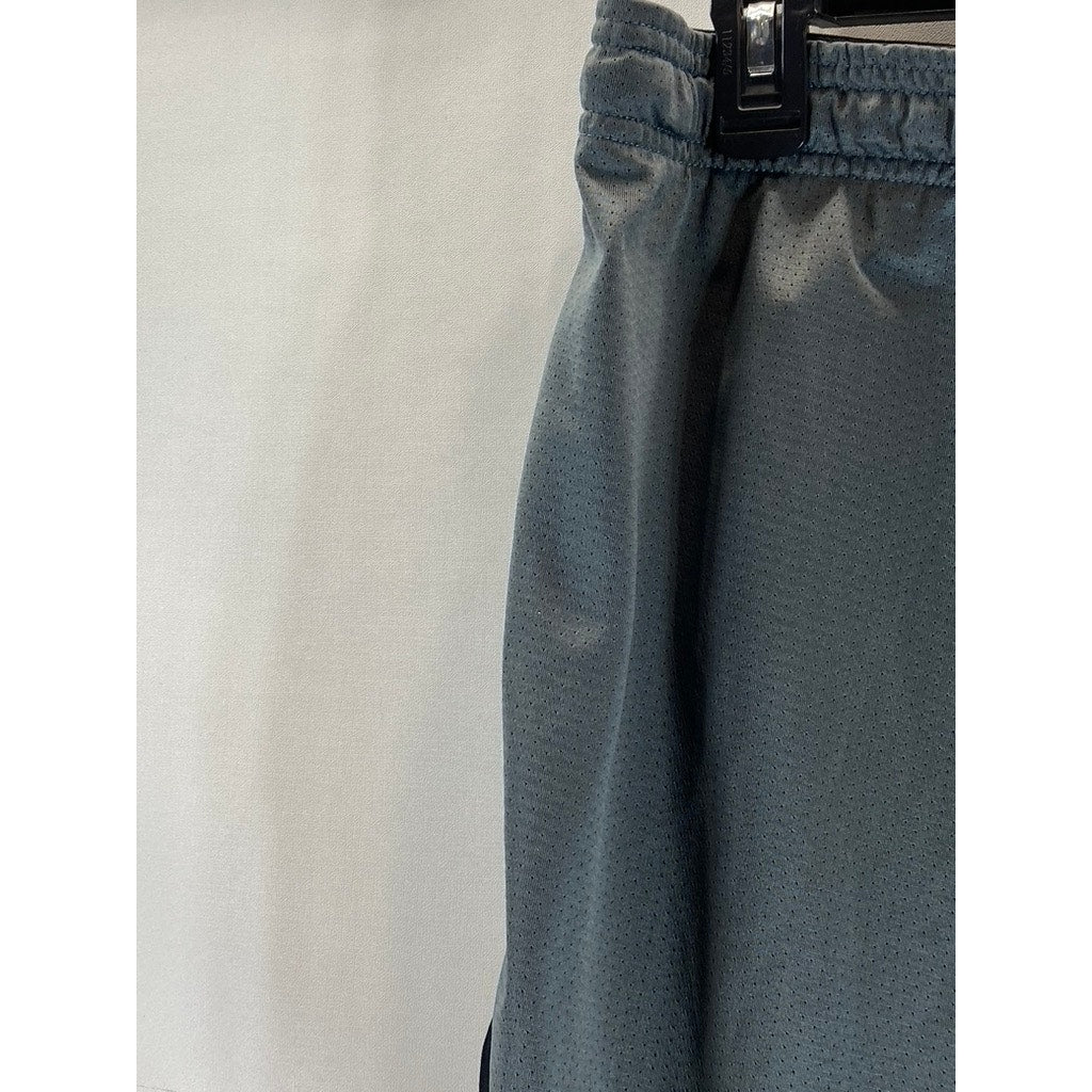UNDER ARMOUR Men's Gray Heatgear Loose Pull-On Active Shorts SZ L