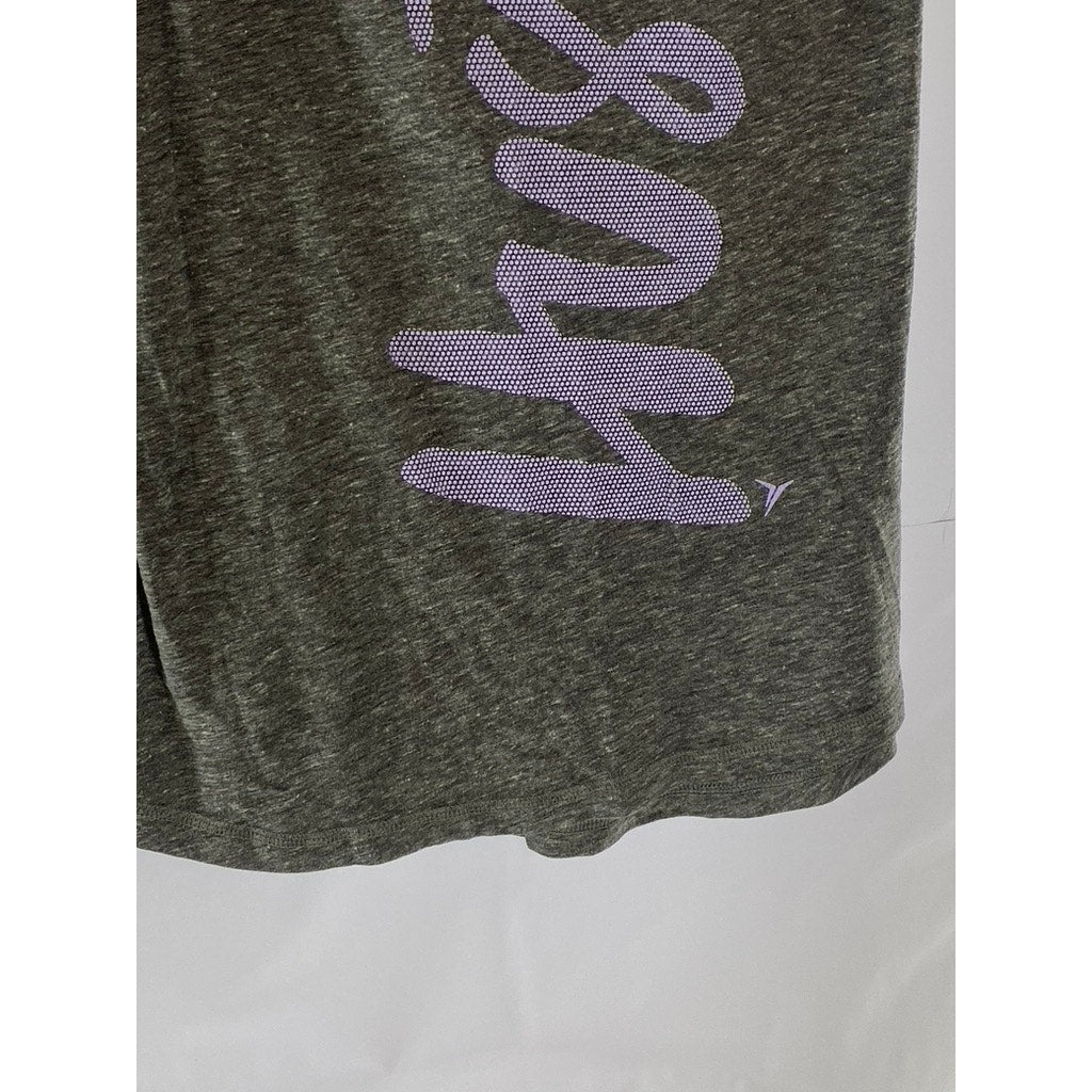OLD NAVY Women’s Gray Heather Hustle Logo Crewneck Tank Top SZ S