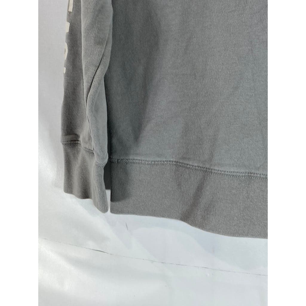 AMERICAN EAGLE Men's Light Grey Super Soft AE Logo Graphic Pullover Hoodie SZ XS