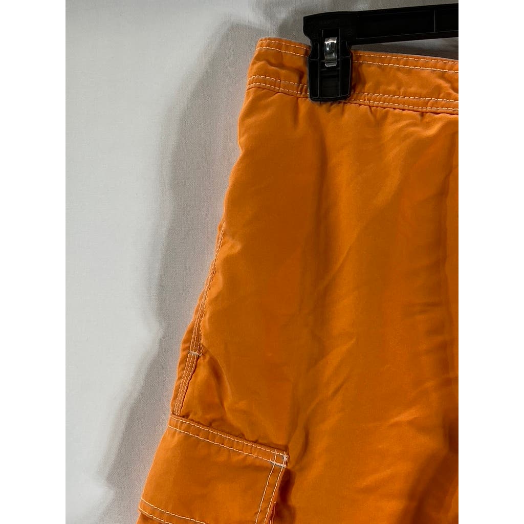 TOMMY BAHAMA Men's Orange Relax Built-In Brief Pull-On Board Shorts SZ M