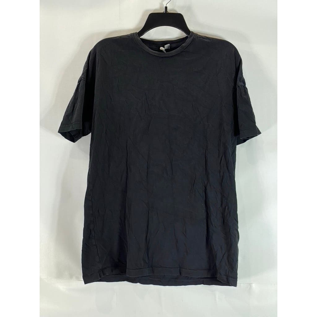 ASOS Men's Black Solid Crewneck Graphic Short Sleeve T-Shirt SZ M