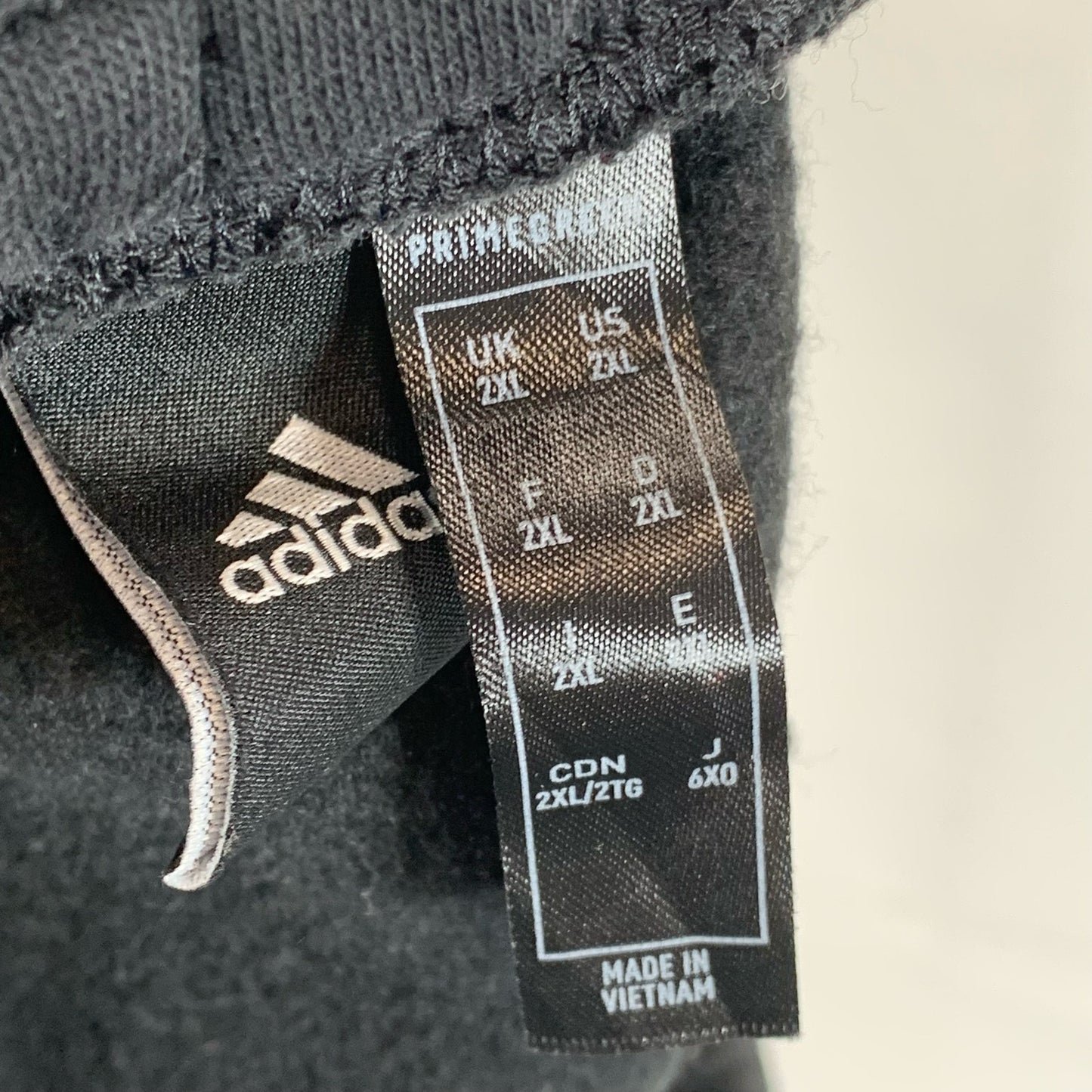 ADIDAS Men's Black/Blue/White Colorblock Fleece Drawstring Pull-On Pants SZ 2XL
