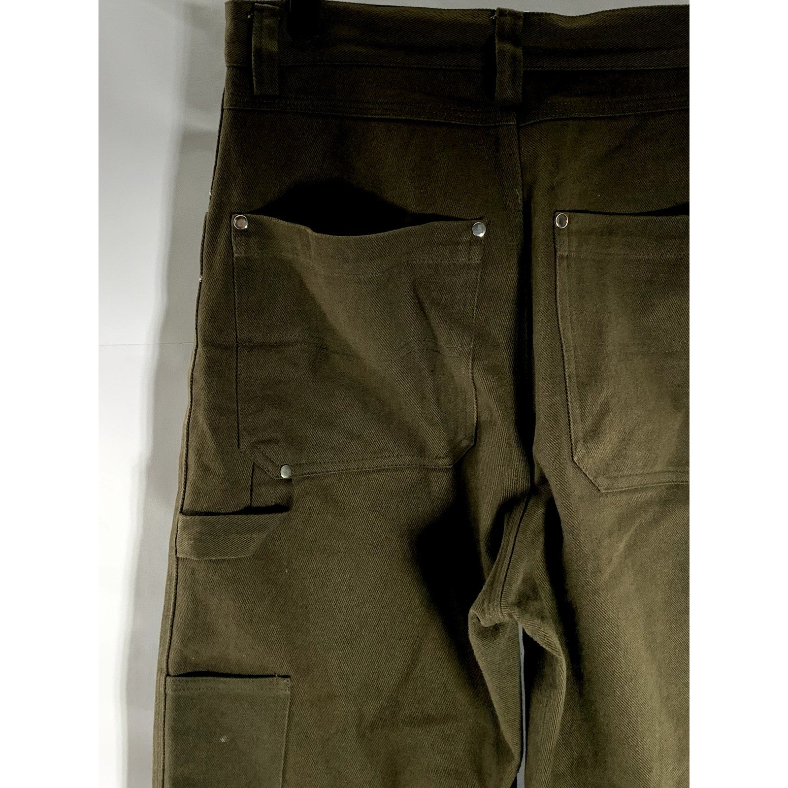 ABOYISAGUN Men's Brown Five-Pocket Straight-Leg Denim Jeans SZ 30