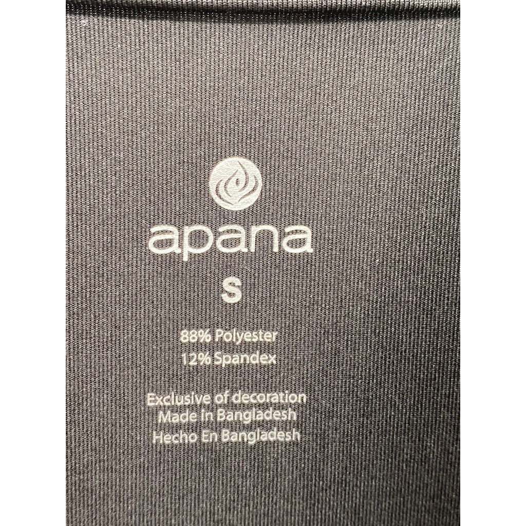 APANA Women's Black Solid Half-Zip Sleeveless A-Line Mini Active Dress SZ S