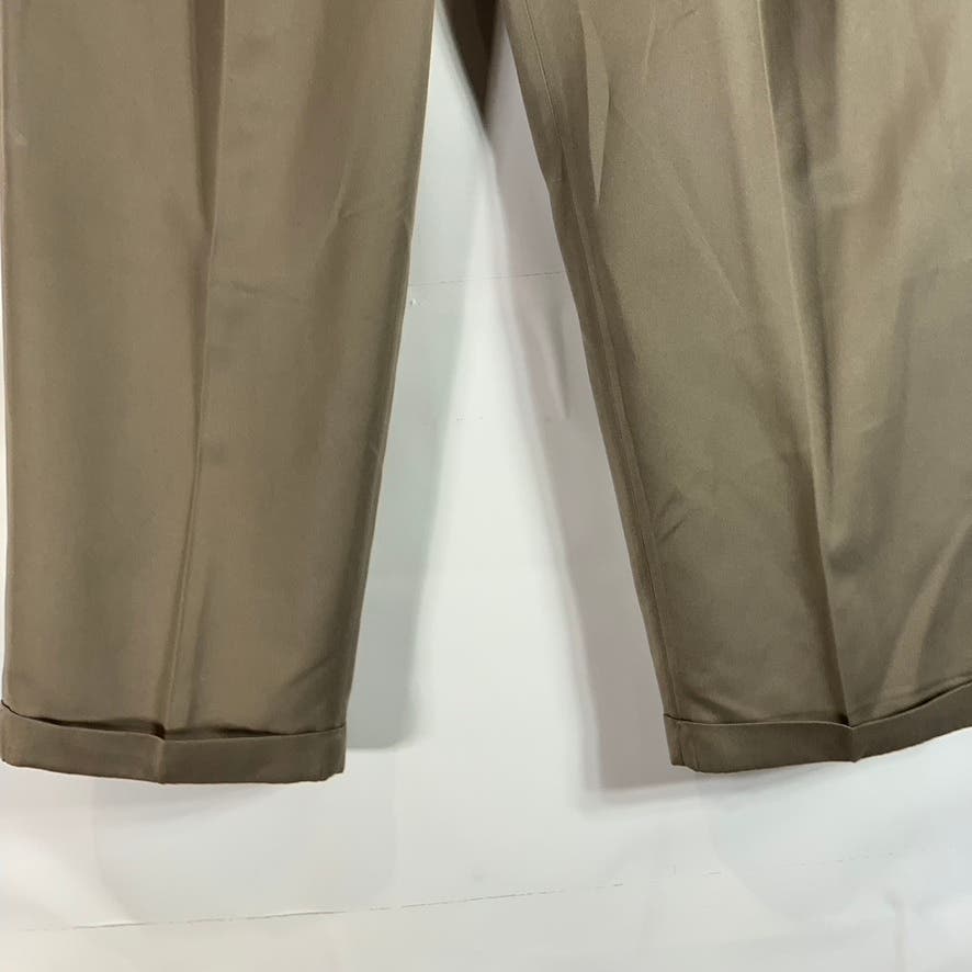 JOHN HENRY Men's Tan Pleated Front Dress Pants SZ 36X30