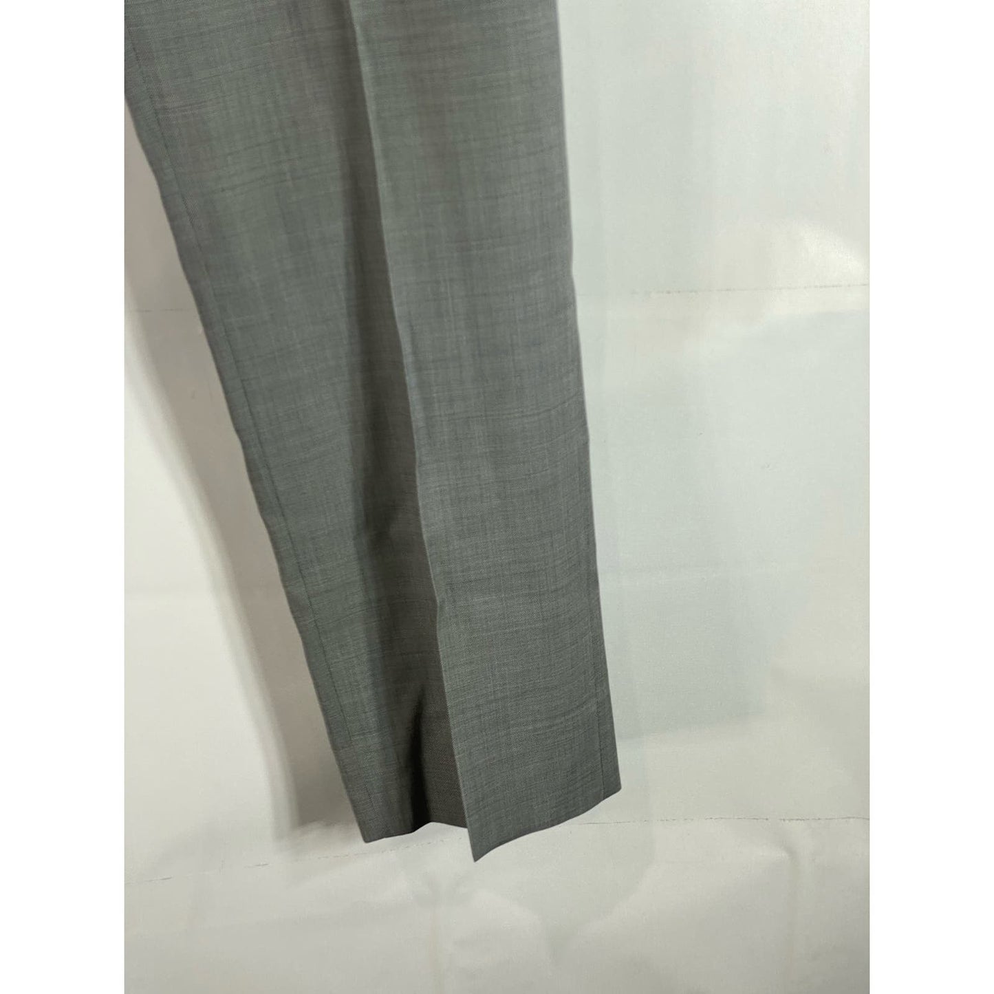 TOMMY HILFIGER Men's Light Grey Sharkskin Modern-Fit Flat Front Pants SZ 36X32