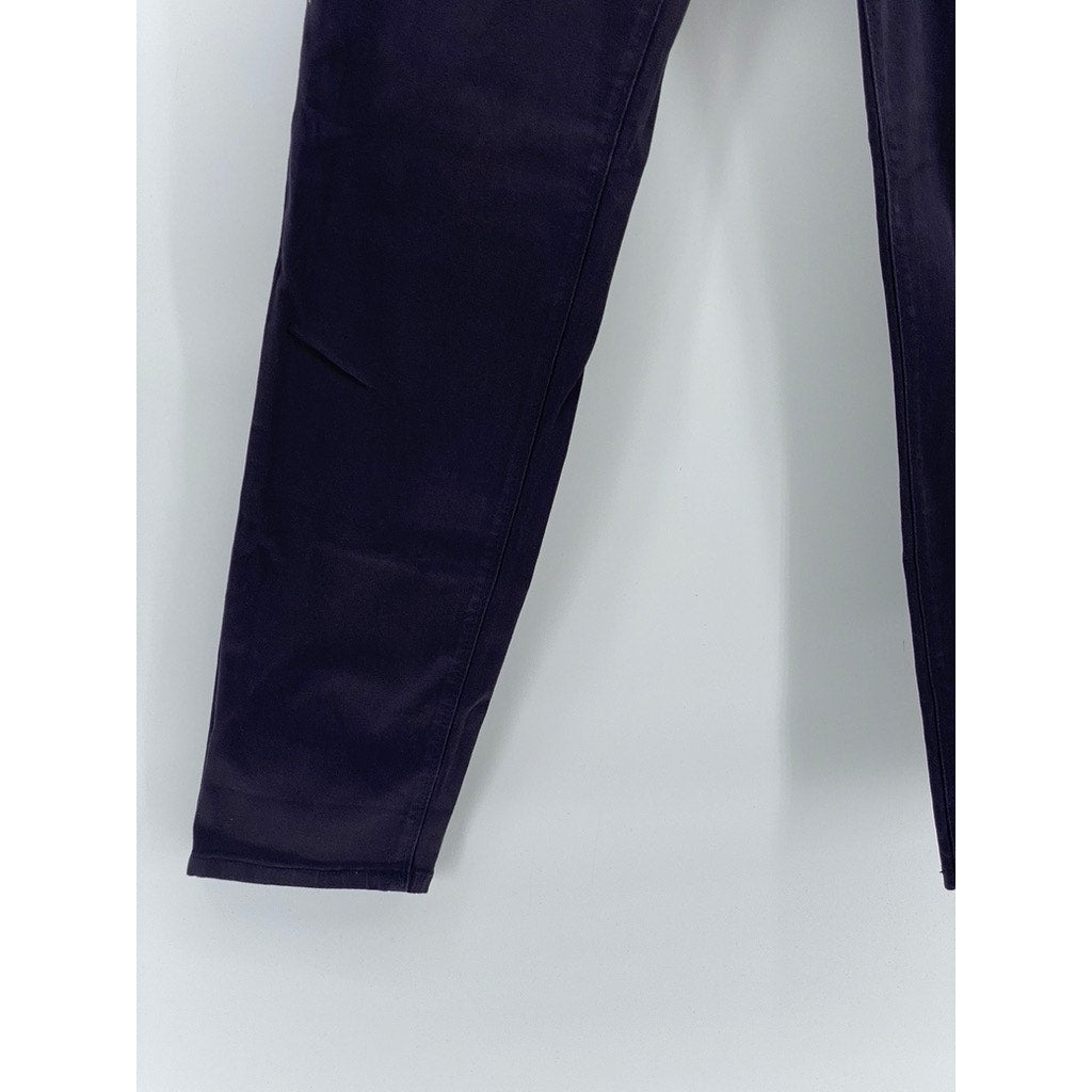 ANKOR EAST Women's Plum Mid-Rise Stretch Slim-Fit Pants SZ 13/14