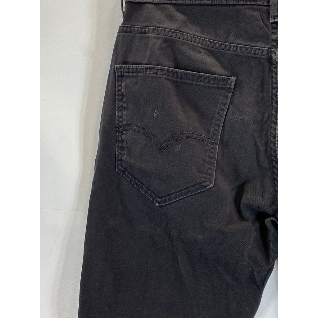 LEVI'S Men's Dark Solid Black 511 Slim-Fit Five-Pocket Jean SZ 32X30