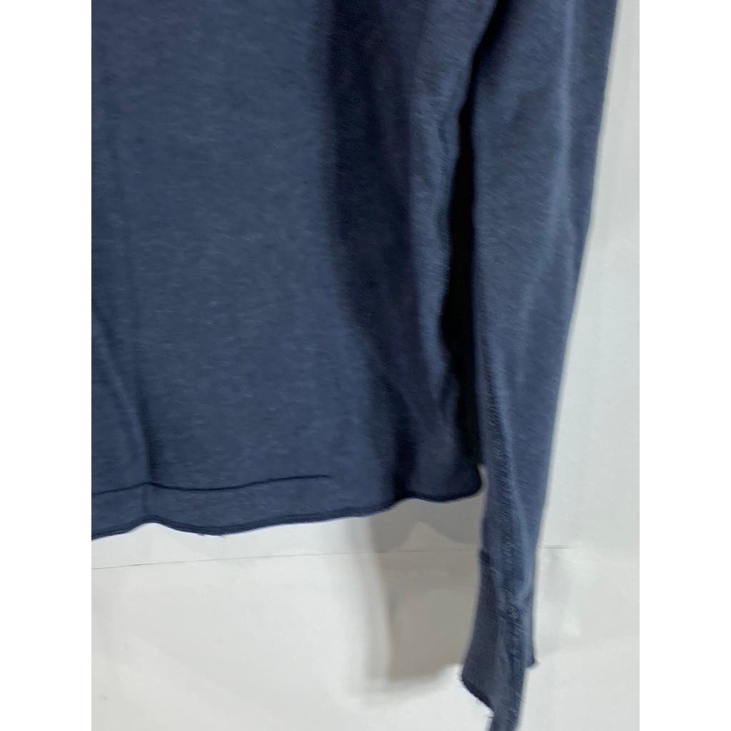 ABERCROMBIE & FITCH Men's Navy Crewneck Long Sleeve Pullover Muscle Sweater SZ L