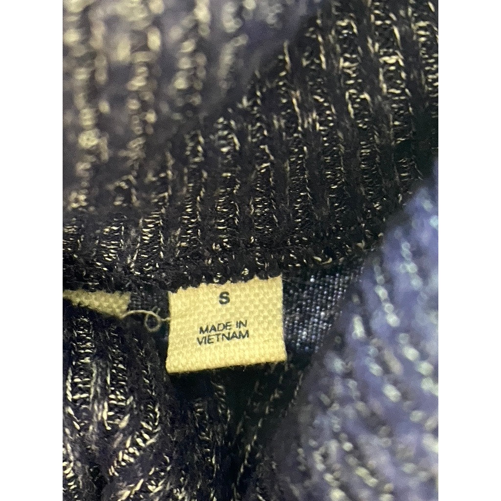 GAP Women's Navy Marl Softspun Cowl-Neck Long Sleeve Knit Sweater Dress SZ S