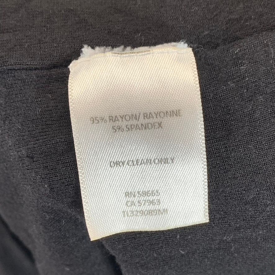 LEITH Women's Solid Black Sleeveless Casual Pullover Knee-Length Dress SZ M