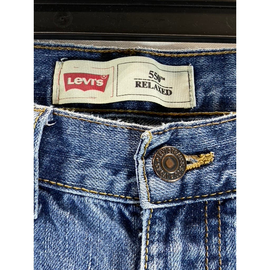 LEVI'S Men's Medium Wash Faded 550 Relaxed Fit Denim Jeans SZ 28X28