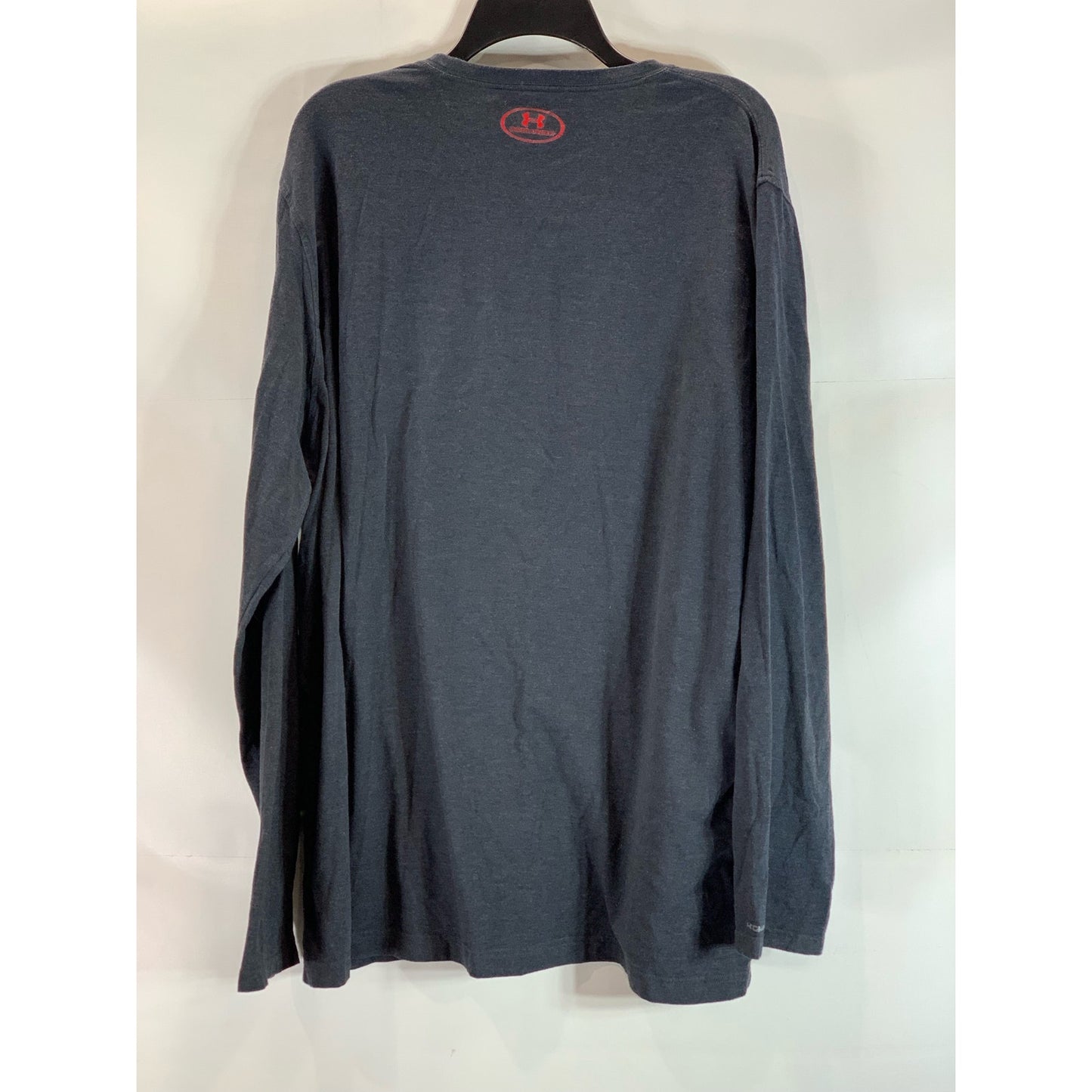UNDER ARMOUR Men's Charcoal Loose-Fit Graphic Crewneck Long Sleeve T-Shirt SZ3XL