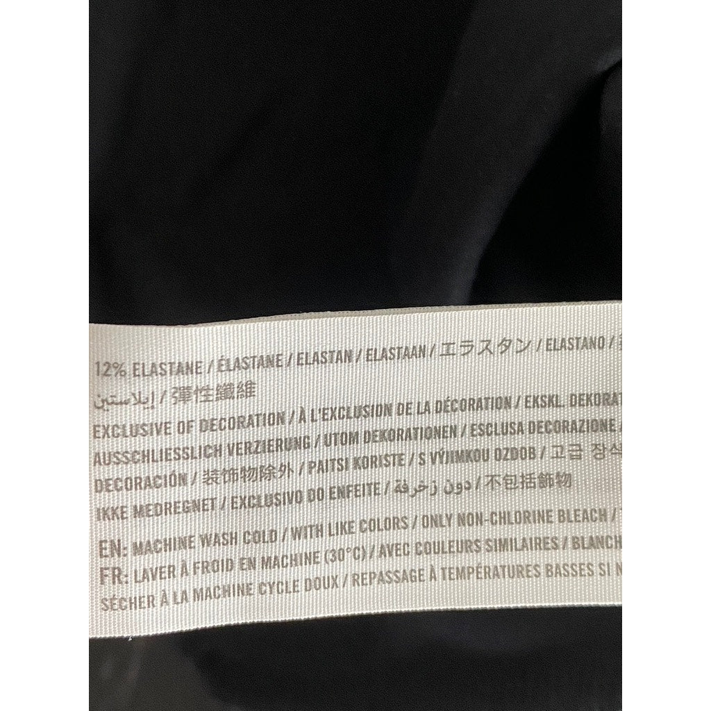 ABERCROMBIE & FITCH Women’s Black Square-Neck Soft A&F Collection Bodysuit SZ S