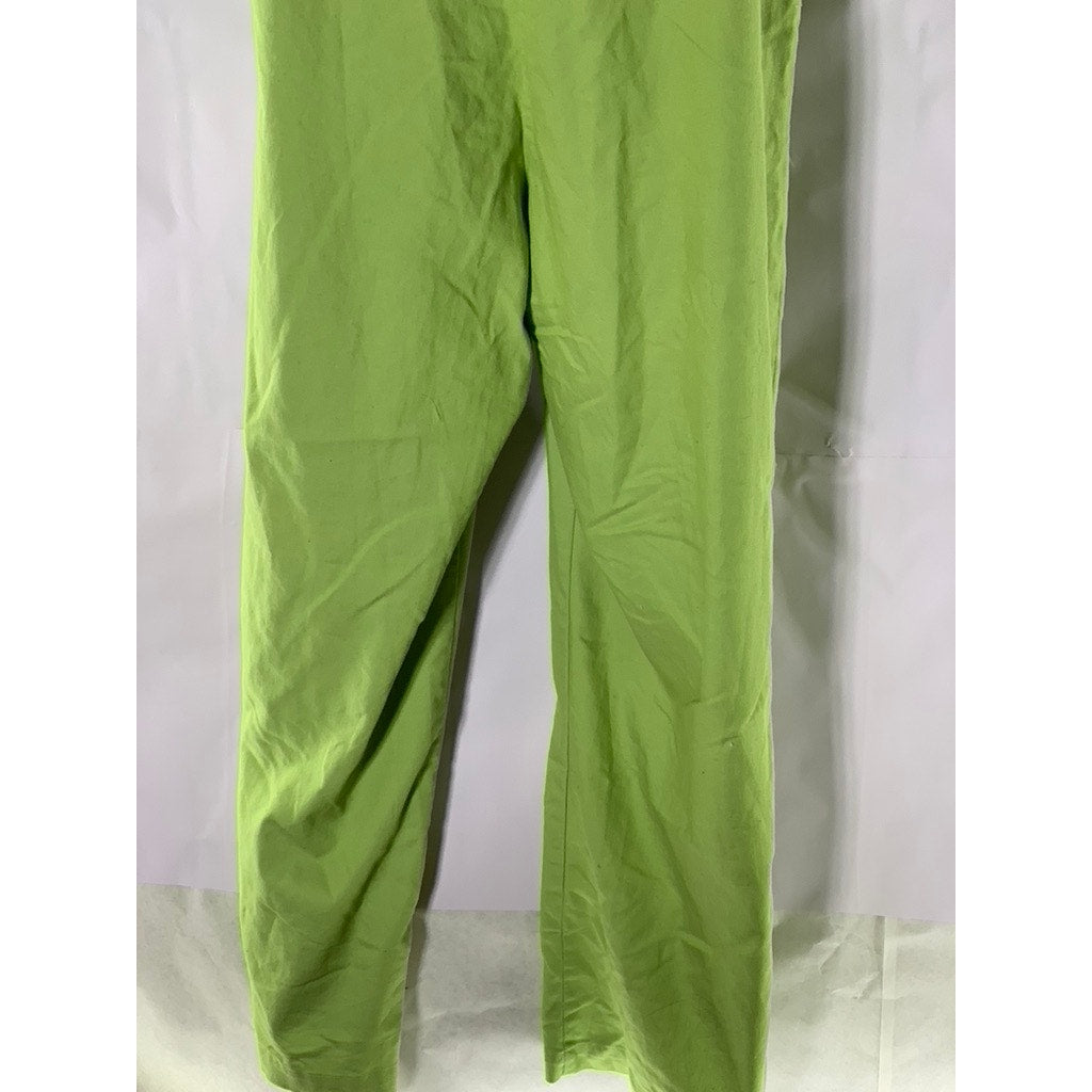 HOUSE OF SUNNY Women's Green Button-Front Elbow Sleeve Coverall Jumpsuit SZ 10