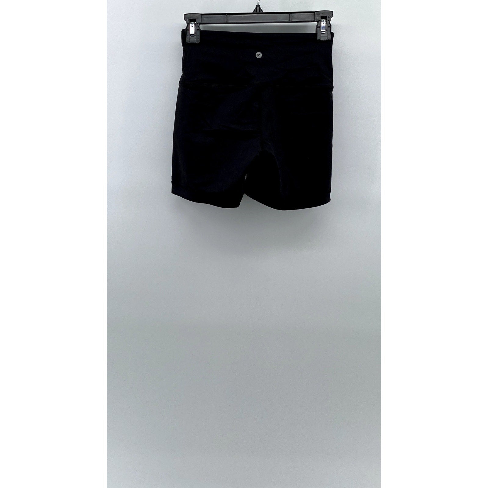 90 DEGREE BY REFLEX Women's Black Solid High-Rise Pull-On Bike Shorts SZ XS