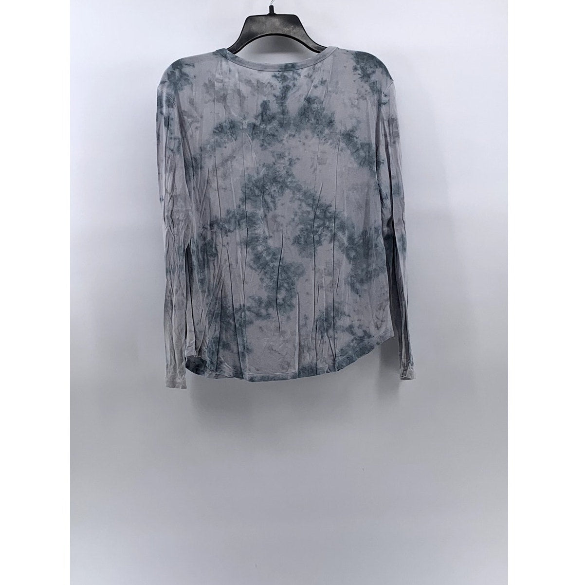 AMERICAN EAGLE Women's Blue Tie-Dye Soft & Sexy Crewneck Long Sleeve Top SZ S