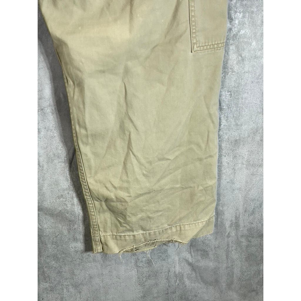 LEVI'S Men's Vintage Beige Distressed Straight-Leg Cargo Pants SZ 38x30