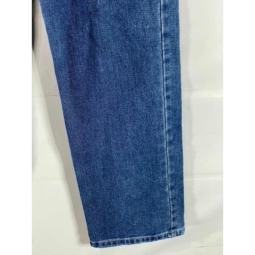 PACSUN Women's Dark Indigo 90's Boyfriend Five-Pocket Straight-Leg Jeans SZ 25